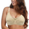 Floral Lace Non-Padded Full Cup Soft Cotton Bra