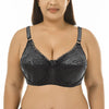 Floral Lace Non-Padded Full Cup Soft Cotton Bra