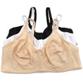 Floral Lace Non-Padded Full Cup Soft Cotton Bra