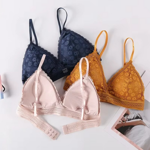 Flowers Lace Bra For Women
