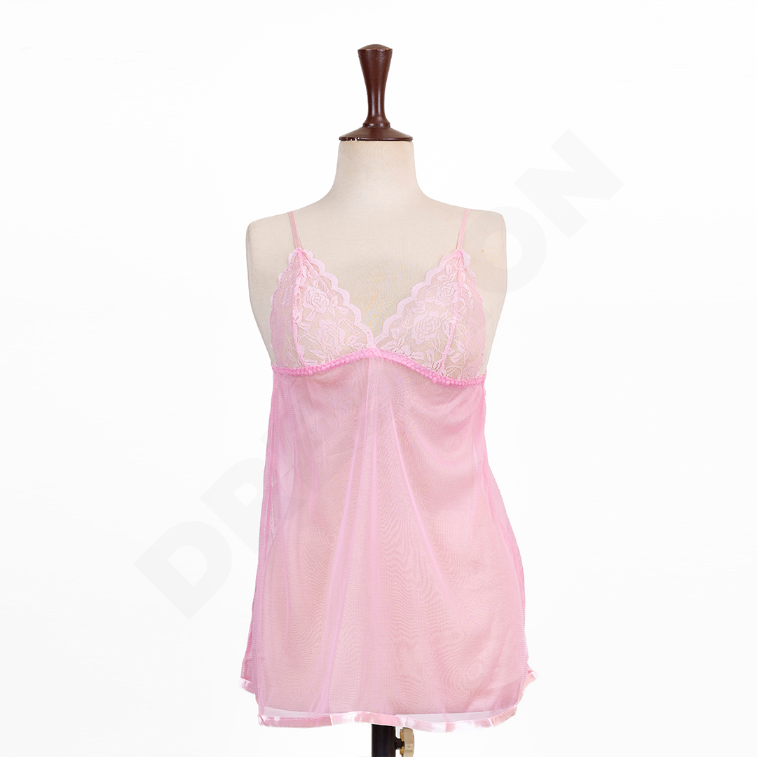 Soft Pink Net Nighty– DressionStore