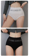 Soft Comfort High Waist Striped Female Letter Panty