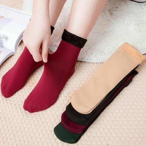 Soft Warm Winter Fleece Thermal Woolen Velvet Touch Socks