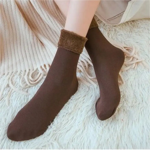 Soft Warm Winter Fleece Thermal Woolen Velvet Touch Socks