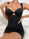 Solid Open Bust Shapewear