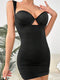 Solid Open Bust Shapewear