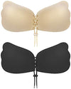 Sticky Bra, Backless Strapless Bra Push Up, Adhesive Invisible Lift Up Bra