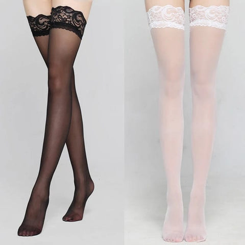 Transparent Lace Legs Stocking