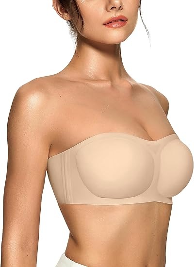 Women’s Strapless Push-Up Bandeau Bra