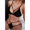 Women's Two-Piece Striped Lingerie Set