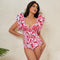 Women's Vintage Printed Luxury Bikini One Piece Swimsuit