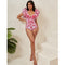 Women's Vintage Printed Luxury Bikini One Piece Swimsuit