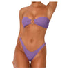 Wrap Around 2 PCs Bikini with Steel Rings