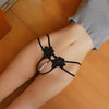 Womens Lace Pearl Thong G-string Crotchles T-back Panty