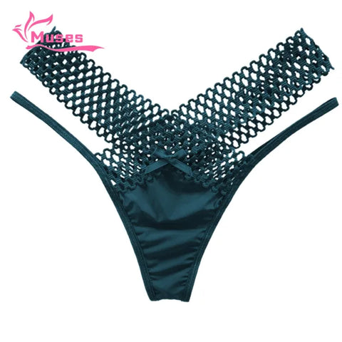 Women G-string Hollowed Out Quick Dry Lady Temptation Panty