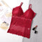 Transparent Lace Tops Women Tank Top Padded Camisole