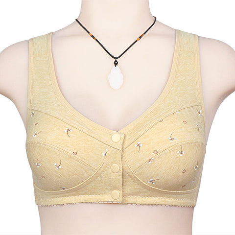 Printed Front Open Non Padded Wireless Nursing Bra