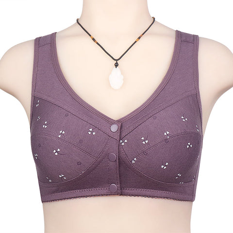 Printed Front Open Non Padded Wireless Nursing Bra