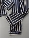 Vertical Stripe Rayon Pajama Set