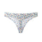 Mutilcolor Seamless Print Thongs G-String Panty