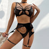 Sensual 7-Pieces Erotic Cut Out Garter Nighty