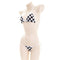 Black and White 2 Pcs Checkered Bikini