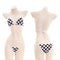 Black and White 2 Pcs Checkered Bikini