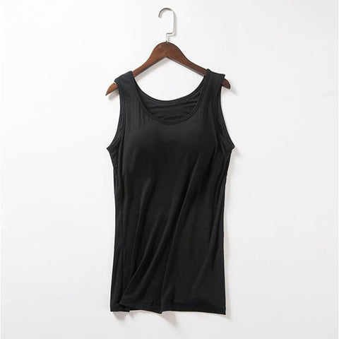 Quick Dry Wanita Tank Top Sports Tank Top with Built In Bra