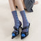 Cute Sweet Women Foot Socks Set 3D Flower Print Fashion Long Socks