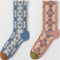 Cute Sweet Women Foot Socks Set 3D Flower Print Fashion Long Socks