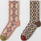 Cute Sweet Women Foot Socks Set 3D Flower Print Fashion Long Socks