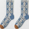 Cute Sweet Women Foot Socks Set 3D Flower Print Fashion Long Socks