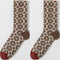 Cute Sweet Women Foot Socks Set 3D Flower Print Fashion Long Socks