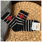 Polka Dot and Horizontal Pattern Trendy Casual Cotton Socks