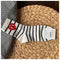 Polka Dot and Horizontal Pattern Trendy Casual Cotton Socks