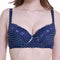 Printed Silk Bow Padded Bra for Women