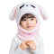 Kids Winter Plus Beanie Hat with Neck Warmer Leece Cartoon Bear