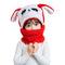 Kids Winter Plus Beanie Hat with Neck Warmer Leece Cartoon Bear