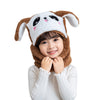 Kids Winter Plus Beanie Hat with Neck Warmer Leece Cartoon Bear