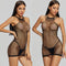 Slim Hot Mesh Intimate Solid Summer Half Body Stocking