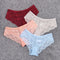 Spring Fashion 3D Wave Embroidery Low-Rise Panty