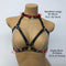 PU Leather Belt Chain Tassel Sling Chain Bra