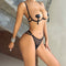 Three-Point Mesh Erotic Lingerie Three-Piece Set