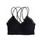 Seamless Lace Pattern Soft Comfortable Sports Bra Without Steel Ring