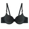 Women Push Up Deep V Underwire Gathered Bra