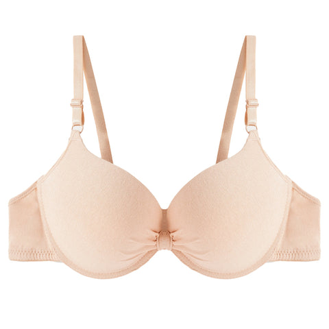 Women Push Up Deep V Underwire Gathered Bra