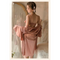 Open Ruffle 2 Pcs Sheer Mesh Lightweight Nighty