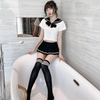 Fashion Pleated Collar Pure Cute Cosplay Butterfly Sailor Uniform for Women