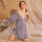 Ice Silk High Fashion Pure Desire V Neck Comfortable Soft Rayon Material Nightgown
