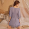 Ice Silk High Fashion Pure Desire V Neck Comfortable Soft Rayon Material Nightgown